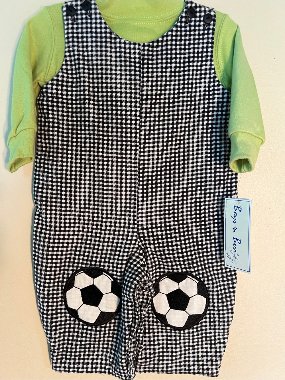 Soccer/ Halloween Reversible Romper Set with free Soccer Beannie Baby!